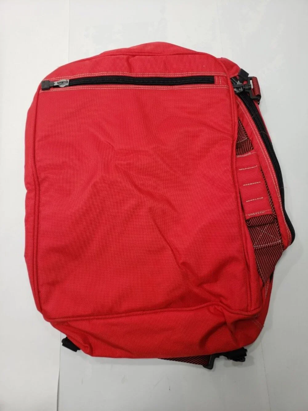 Vintage Marlboro Unlimited Duffle Bag Backpack Red & Black With Strap